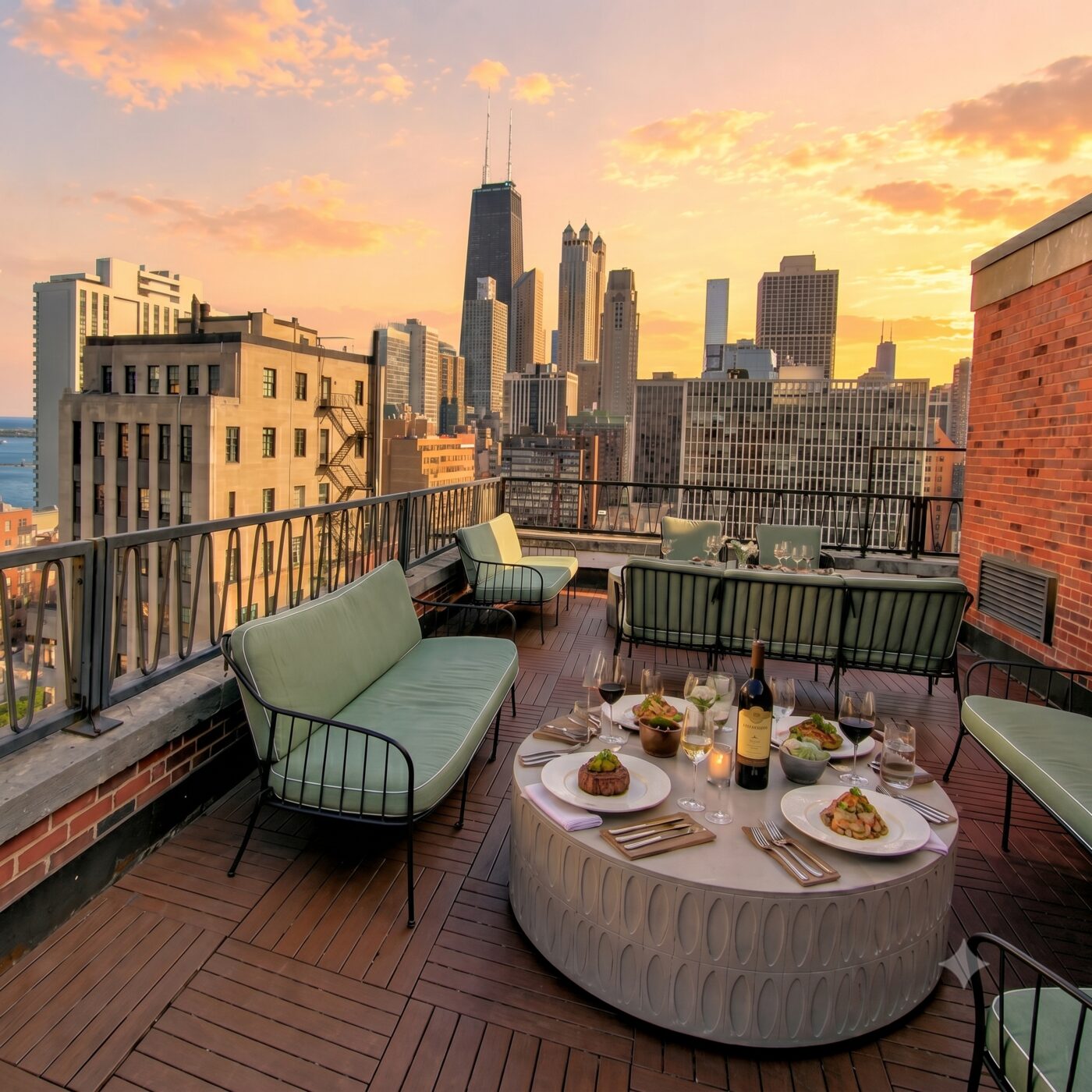 Private dining at Terrace at Seventeen in Chicago